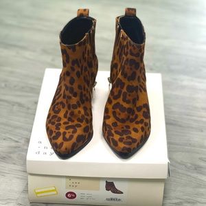 Target leopard print booties size 6.5